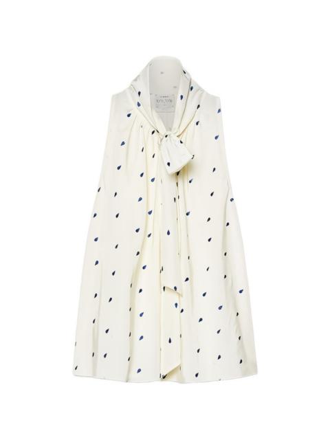 forte_forte tie-detail teardrop-print top