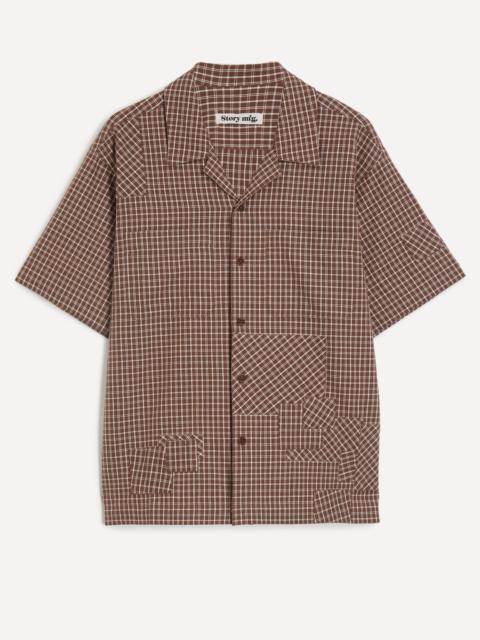 Story mfg. Pa Brown Check Shirt