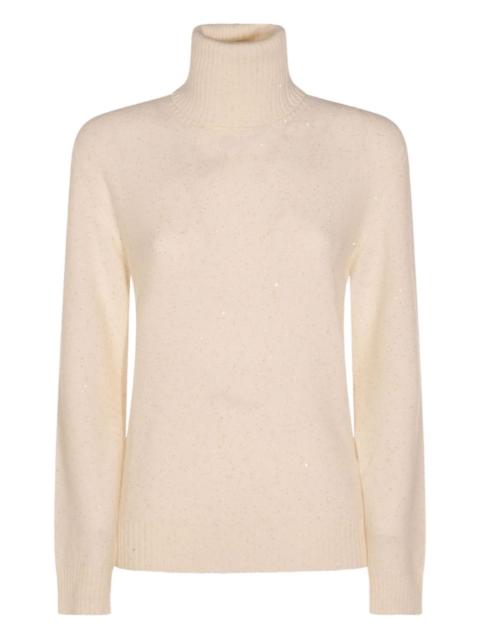 FABIANA FILIPPI roll-neck sequin-detail sweater