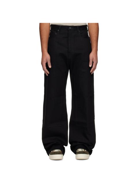 Rick Owens DRKSHDW Black Concordians Strobe Double Knee Jeans