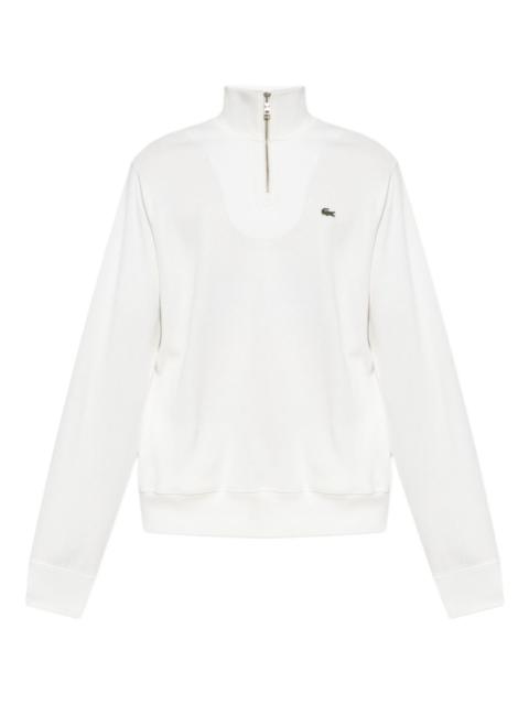 LACOSTE half-zip embroidered sweatshirt