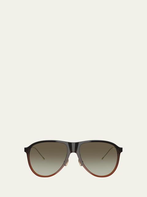 Brunello Cucinelli 0BC4011S Acetate Aviator Sunglasses