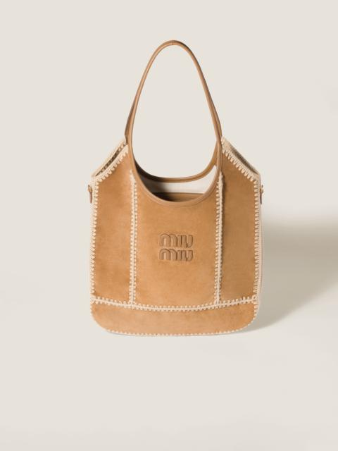 Miu Miu IVY suede and crochet bag