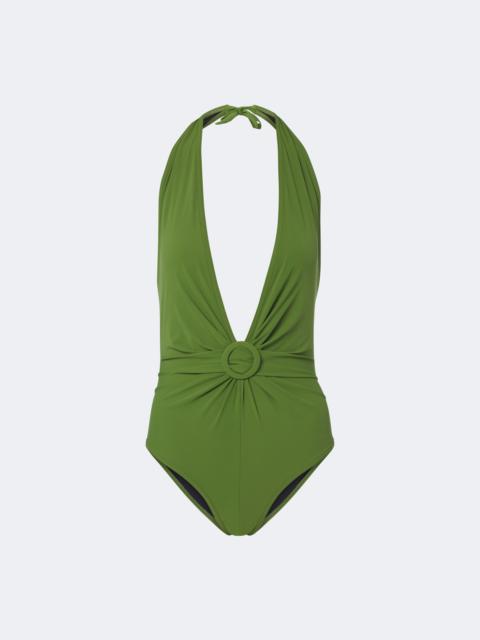 KARLA COLLETTO Lola gathered halterneck swimsuit