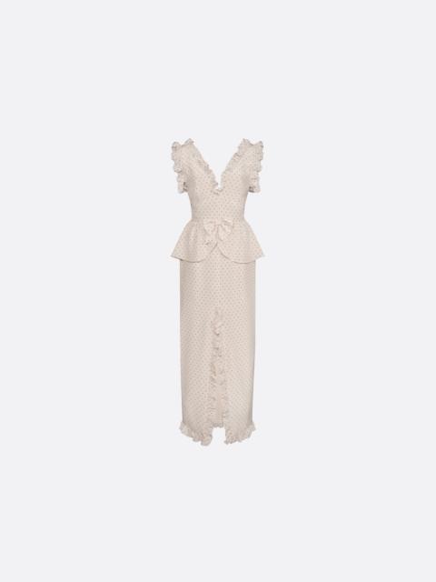 Alessandra Rich EVENING DRESS WITH DEEP V-NECK