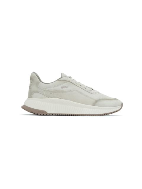 BOSS Beige TTNM Suede Sneakers