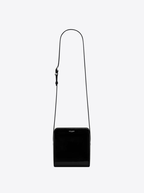 SAINT LAURENT jay camera case crossbody pouch in patent leather