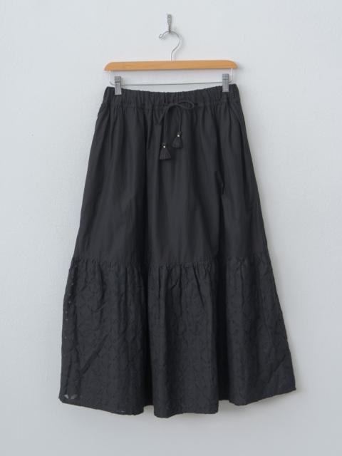 ICHI Antiquités India Reverse Appliqué Skirt - Black