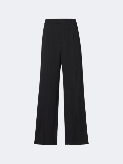 SAINT LAURENT Pinstripe wool-blend wide-leg pants