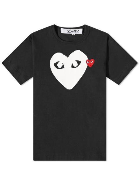 Comme des Garçons PLAY Comme des Garcons Play Double Heart Logo T-Shirt