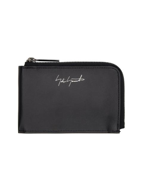 Yohji Yamamoto Black Plain Wallet