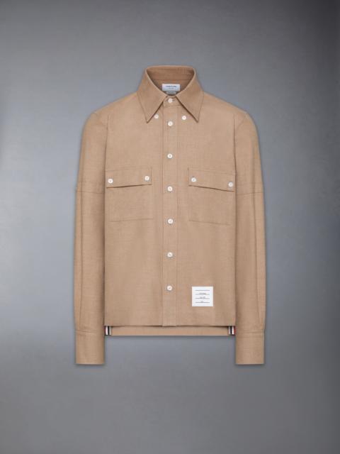 Thom Browne COTTON FLANNEL UTILITY SHIRT
