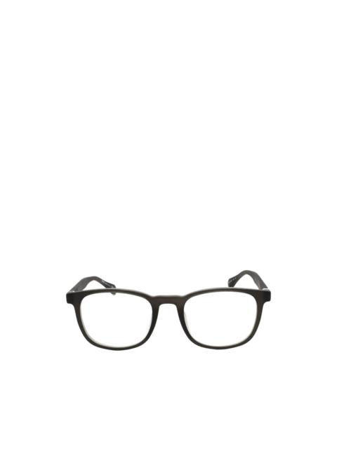BOSS round-frame textured glasses