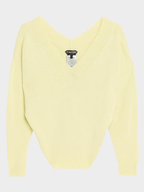 TOM FORD Cashmere Off-The-Shoulder Sweater