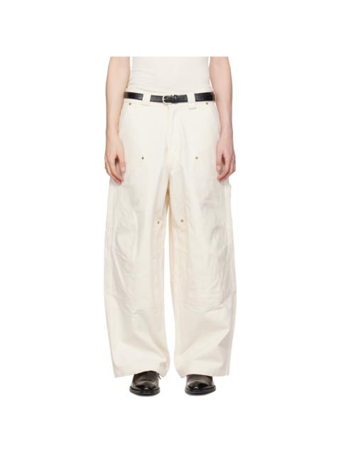 WILLY CHAVARRIA Off-White Stockton Double Knee Trousers