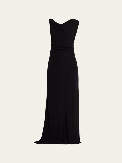 CHRISTOPHER ESBER Tortoiseshell Chain Jersey Maxi Dress