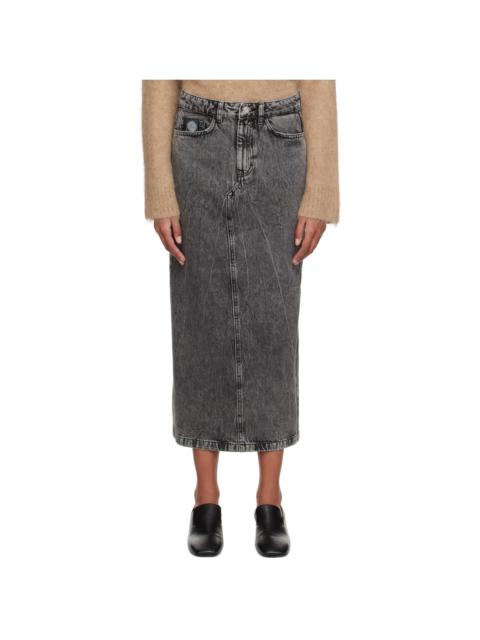 Holzweiler Gray Louis Denim Maxi Skirt