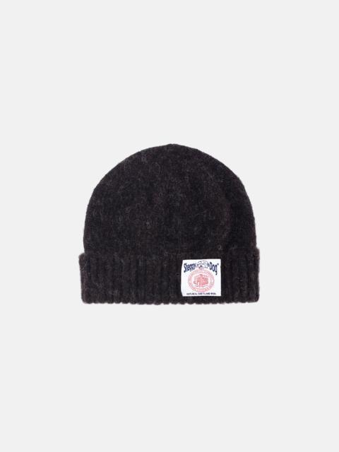 J. PRESS MADE-IN-SCOTLAND BLACK SHAGGY DOG BEANIE