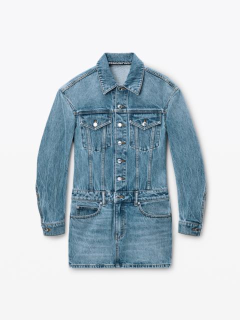 Alexander Wang Denim Minidress in Cotton
