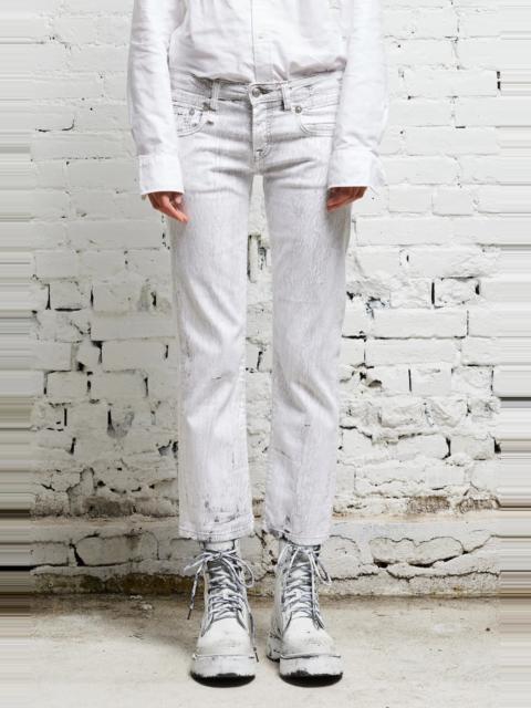 R13 BOY STRAIGHT - CRACKLED GREY