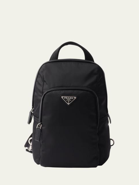 Prada Men's Small Nylon Crossbody Backpack