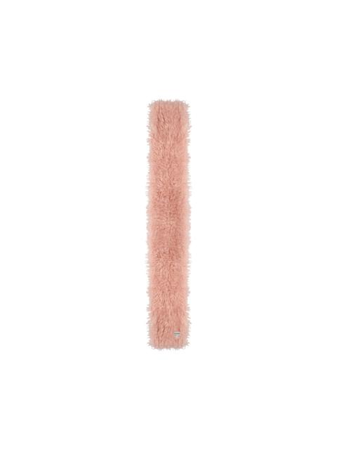 GANNI fluffy-texture scarf