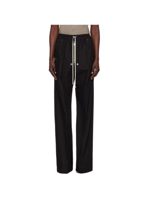 Rick Owens Black Hollywood Wide Belas Lounge Pants