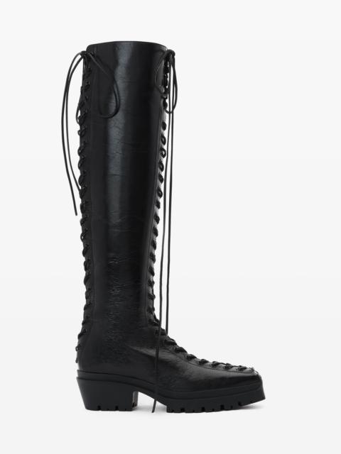 Alexander Wang Terrain Lace Up Knee High Boot