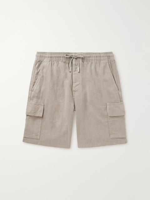 Vilebrequin Straight-Leg Linen Drawstring Cargo Shorts
