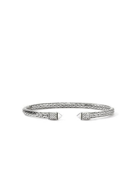 JOHN HARDY Icon Stud Flex Cuff, Sterling Silver, Diamonds