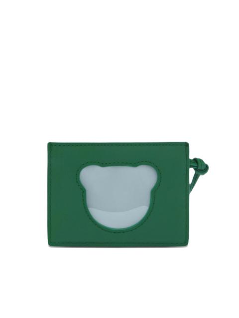 FURLA bear-cutout card holder