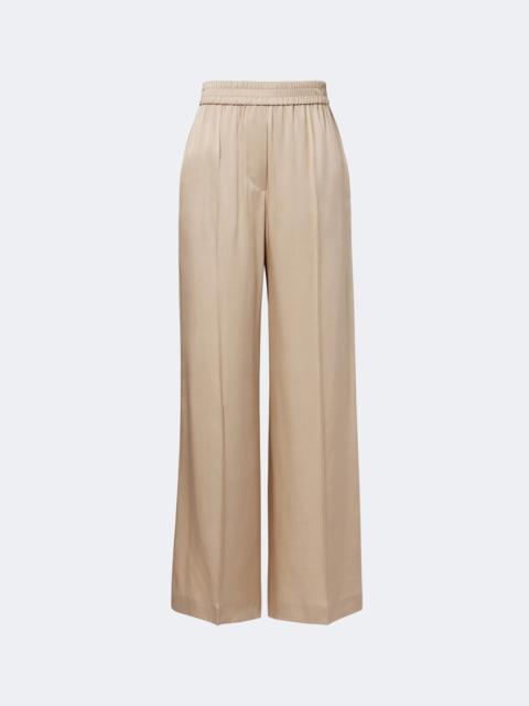 Brunello Cucinelli Silk satin wide-leg pants