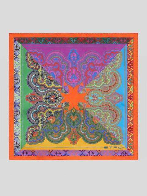 Etro PLACED PAISLEY PRINT POCKET SQUARE