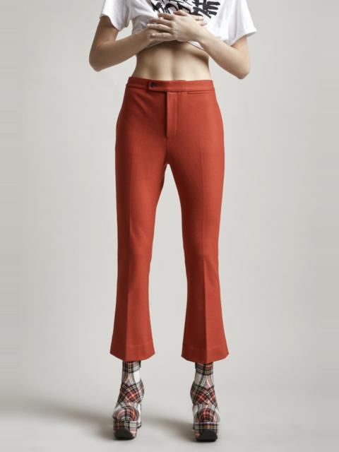 R13 SKINNY KICK FLARE - RED