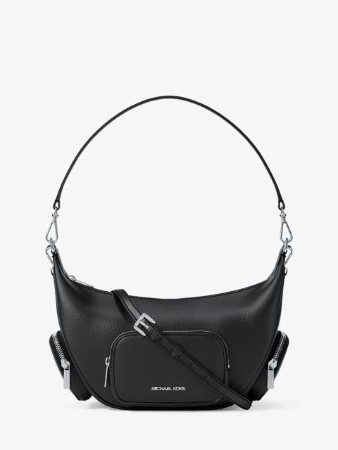 MICHAEL KORS Merritt Medium Pebbled Leather Convertible Shoulder Bag
