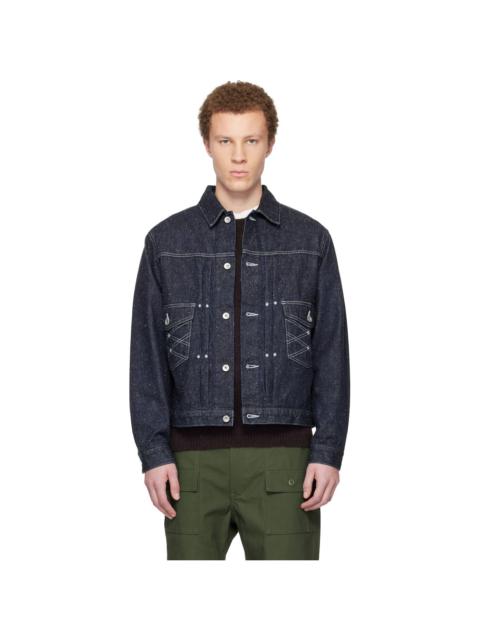 South2 West8 Blue Denim Trucker Jacket