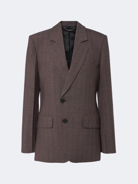 Victoria Beckham Striped single-breasted blazer