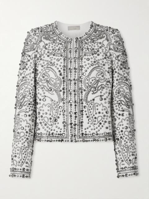 ELIE SAAB Studded And Crystal-embellished Cady Jacket