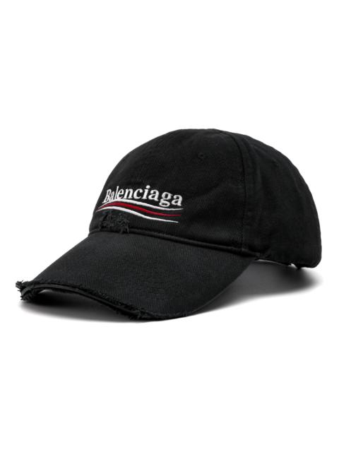 BALENCIAGA (WMNS) Balenciaga Political Campaign Destroyed Cap 'Black' 661884310B21077