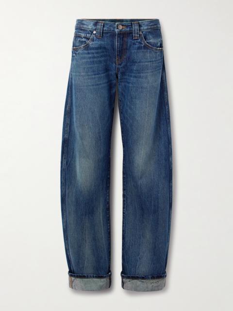 KHAITE Karo Mid-rise Barrel-leg Jeans