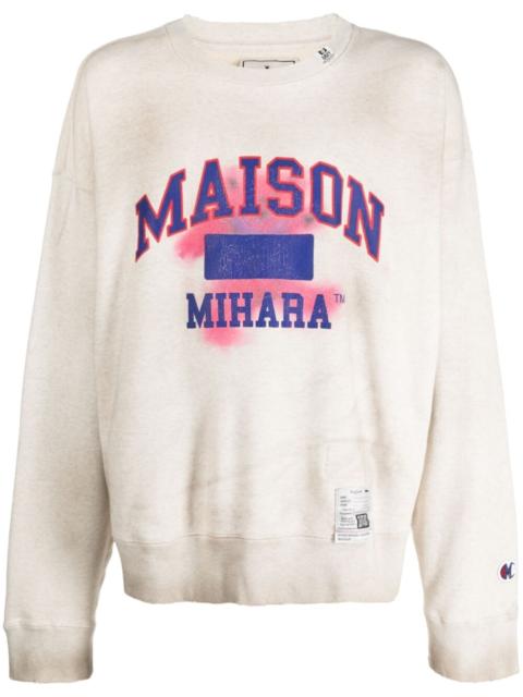 Maison MIHARAYASUHIRO logo-print cotton sweatshirt