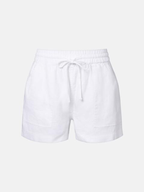 velvet Sutton linen shorts