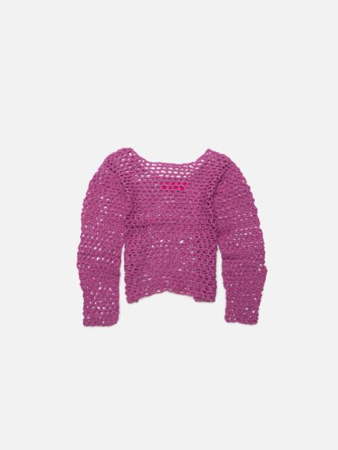 The Elder Statesman OPEN KNIT WOMEN'S BOAT NECK