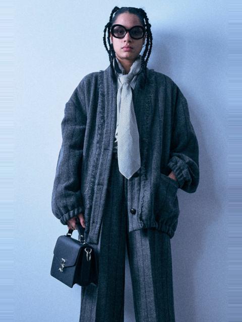 R13 Padded Woven Cardigan