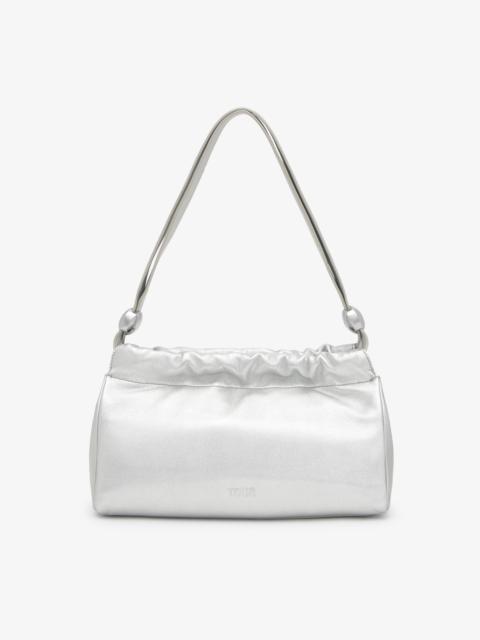 TOUS Medium silver-colored leather Shopping bag TOUS Gloss