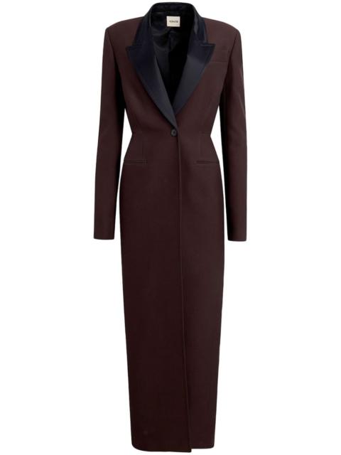 KHAITE Bellow single-breasted coat