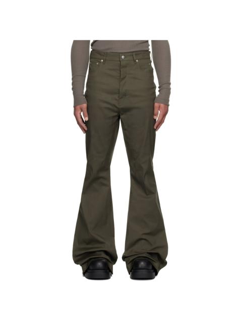 Rick Owens Khaki Concordians Bolan Bootcut Trousers