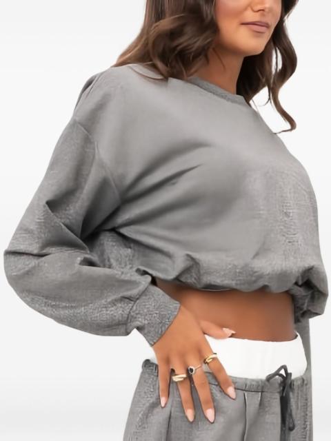 ELEH glitter cinched-waist sweater