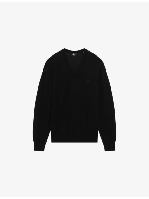 The Kooples V-Neck Regular-Fit Wool Jumper
