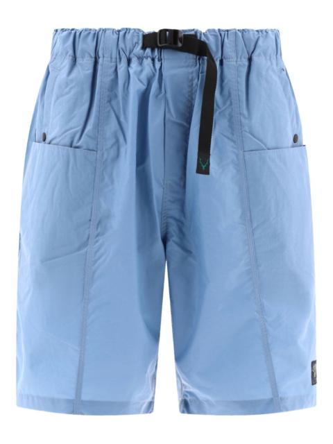 South2 West8 belted patch-pocket shorts